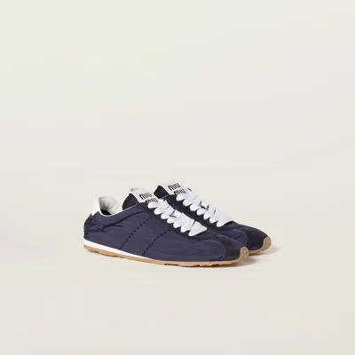 Miu Miu Nylon Sneakers In Blue