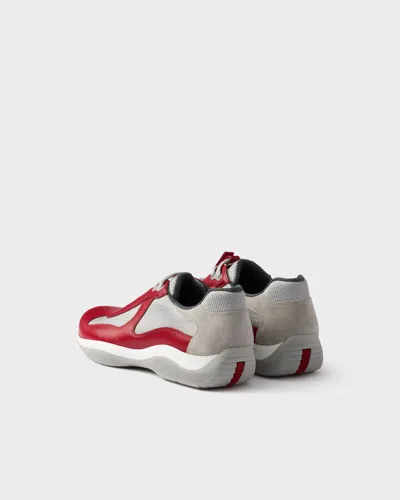 Prada Men's America's Cup Original Sneakers In Rot