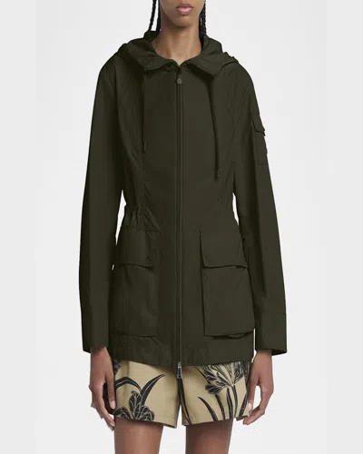 Moncler Leandro Parka In Green