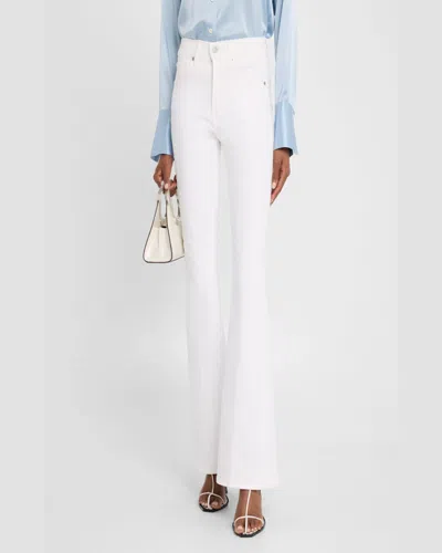 Veronica Beard Beverly High-rise Skinny Flare Jeans In White