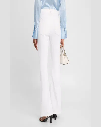 Veronica Beard Beverly High-rise Skinny Flare Jeans In White