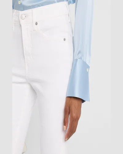 Veronica Beard Beverly High-rise Skinny Flare Jeans In White