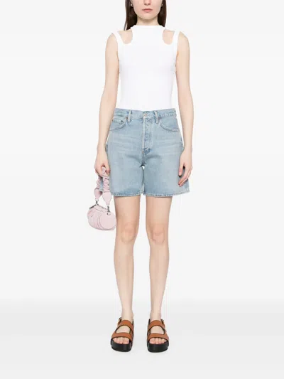 Agolde Dame Shorts In Blue