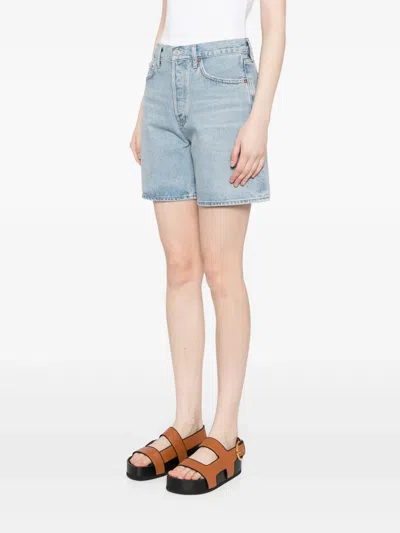 Agolde Dame Shorts In Blue