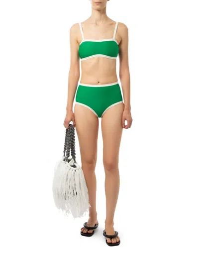 Pilzer Bare Bikini Bottoms In 绿色