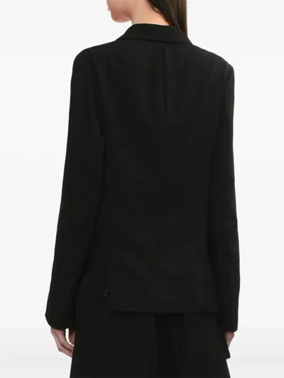 Y's Wool Blazer In 黑色