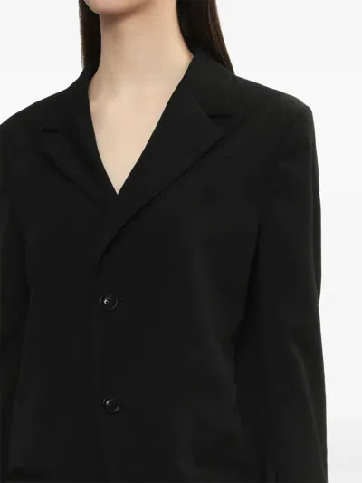 Y's Wool Blazer In 黑色