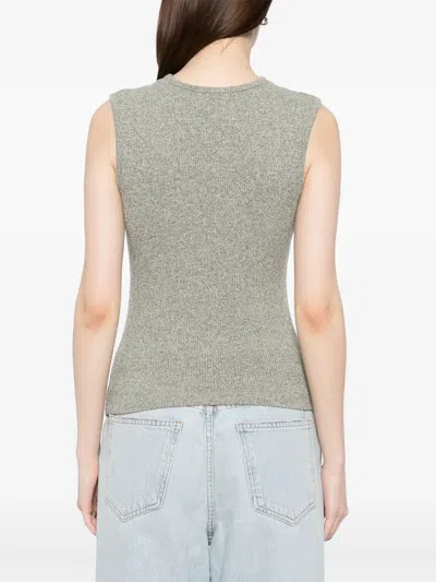 Agolde Binx Tank Celery In 灰色