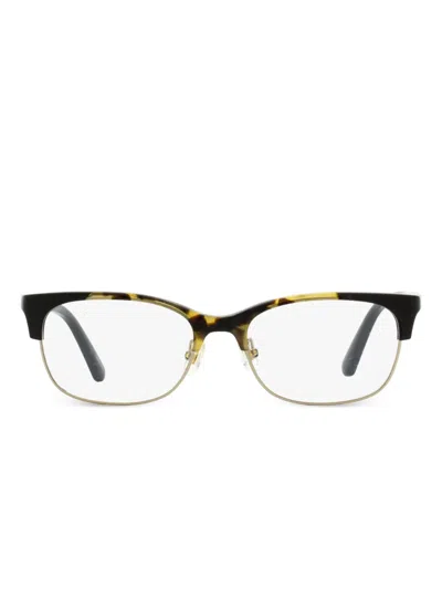 Kate Spade New York  Rectangular Adali Eyeglasses Woman Eyeglass Frame Brown Size 51 Aceta In 金色