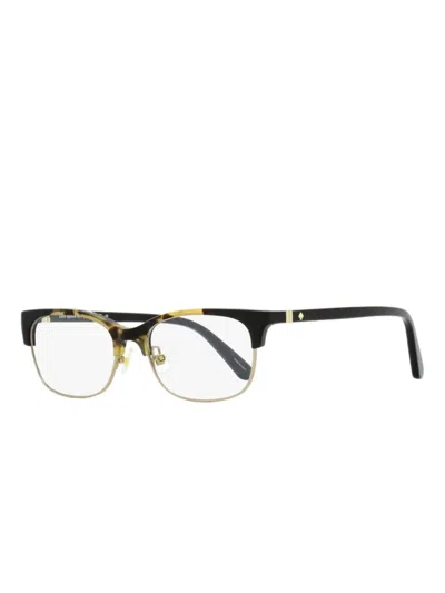 Kate Spade New York  Rectangular Adali Eyeglasses Woman Eyeglass Frame Brown Size 51 Aceta In 金色