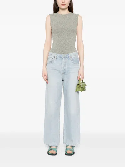 Agolde Ren High Waist Wide Leg Pants In Encounter