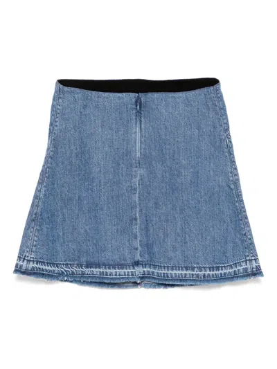 Rag & Bone Denim Skirt In 蓝色