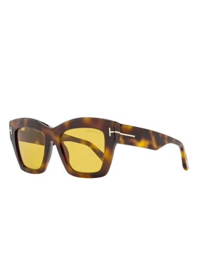 Tom Ford Luna Sunglasses In 褐色