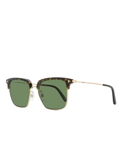 Bally Men's Browline Sunglasses By0090d 52n Gold/havana 55mm In 褐色