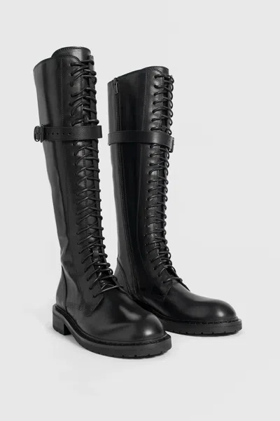 Ann Demeulemeester Women Danny 24 Hole Lace Up Boots In Black