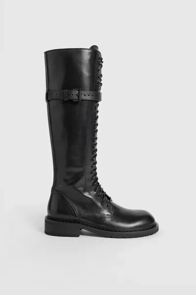 Ann Demeulemeester Women Danny 24 Hole Lace Up Boots In Black