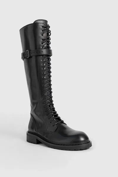 Ann Demeulemeester Women Danny 24 Hole Lace Up Boots In Black