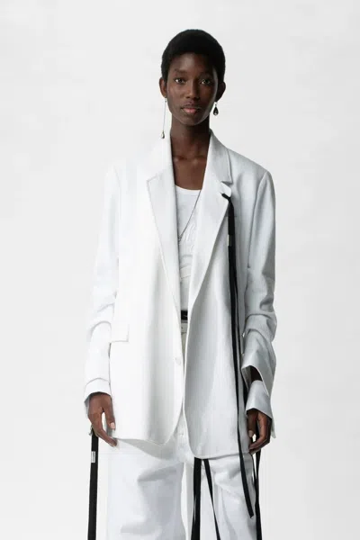 Ann Demeulemeester Oversized Blazer In Multicolor