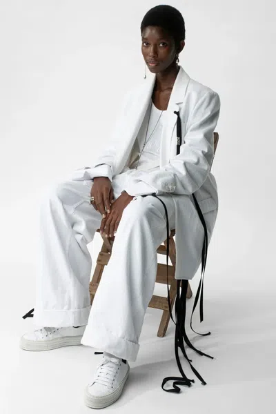 Ann Demeulemeester Oversized Blazer In Multicolor