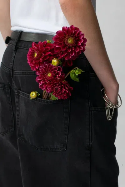 Ann Demeulemeester Claire 5-pockets Comfort Trousers Faded Denim In Rojo