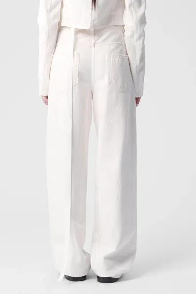 Ann Demeulemeester White Claire 5-pockets Comfort Trousers