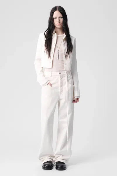 Ann Demeulemeester White Claire 5-pockets Comfort Trousers