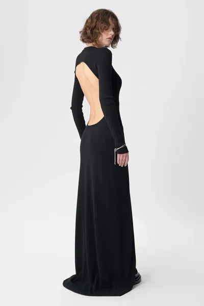Ann Demeulemeester Eva Knitted Dress In Black