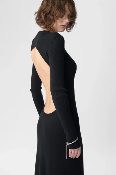 Ann Demeulemeester Eva Knitted Dress In Black