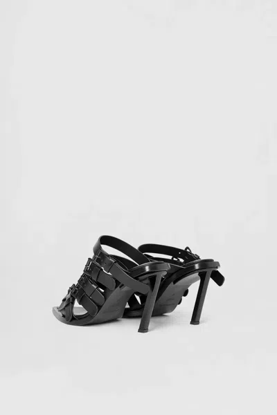 Ann Demeulemeester Nel High Heeled Mules With Belts In Multicolor