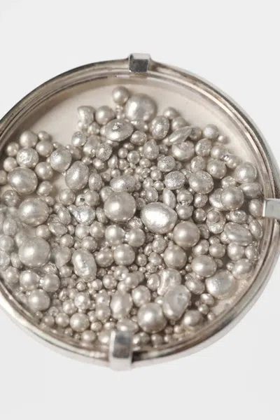 Ann Demeulemeester Mena Medallion Ring In Burgundy