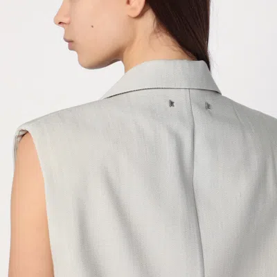 Golden Goose Single-breasted Vest In Wool Blend Women In Beige
