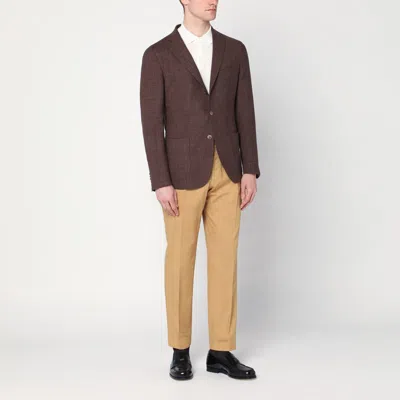 Santaniello Tapered Trousers In Beige