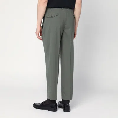 Santaniello Green Wool Blend Trousers In Green