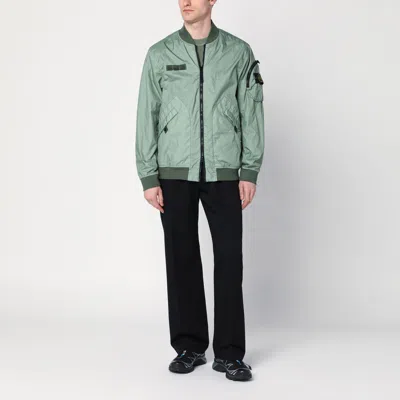 Stone Island 3l Tc Membrane Bomber Jacket In Green