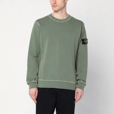 Stone Island Logoed Sweatshirt In Green