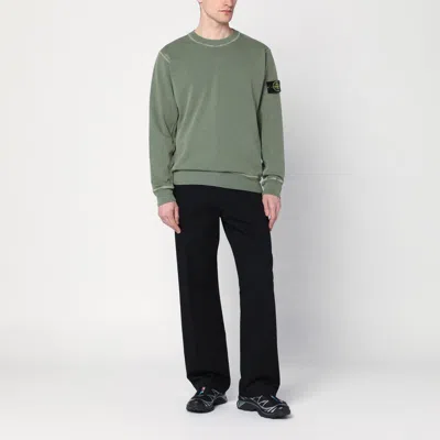 Stone Island Logoed Sweatshirt In Green