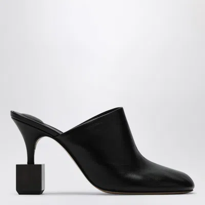 Jacquemus Mule With Geometric Heel In Black