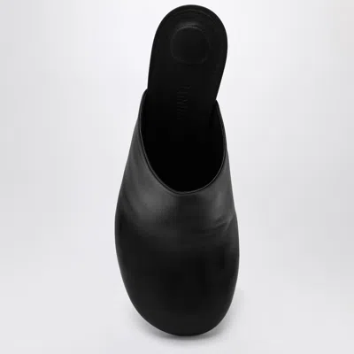 Jacquemus Mule With Geometric Heel In Black