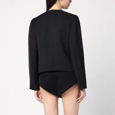 Namacheko Regiment Black Jacket In Silk Blend In Black