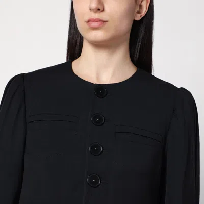 Namacheko Regiment Black Jacket In Silk Blend In Black