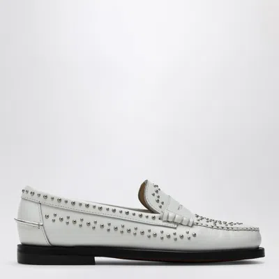 Sebago Classic Dan Loafer White With Studs In White