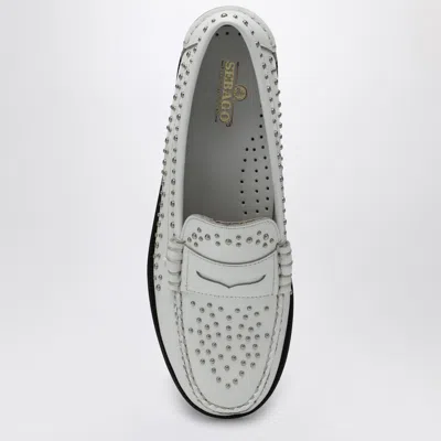 Sebago Classic Dan Loafer White With Studs In White