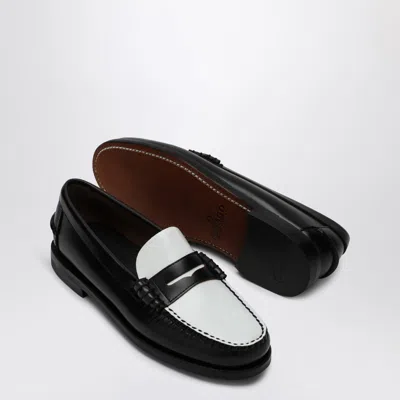 Sebago Classic Dan Loafer Black/white In Black