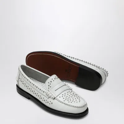 Sebago Classic Dan Loafer White With Studs In White