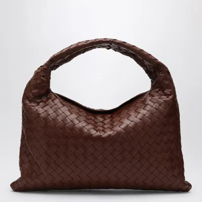 Bottega Veneta Small Hop Intrecciato Leather Shoulder Bag In Red