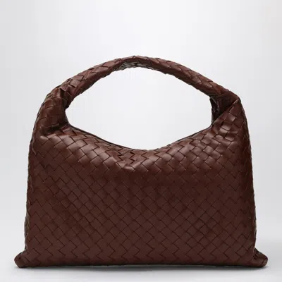 Bottega Veneta Small Hop Intrecciato Leather Shoulder Bag In Red