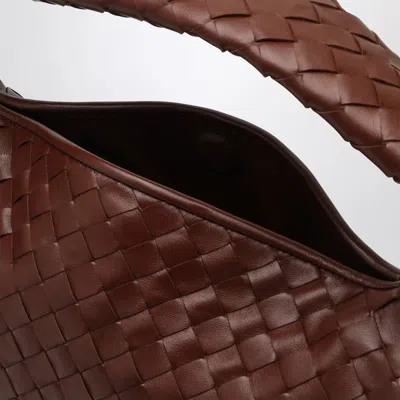 Bottega Veneta Small Hop Intrecciato Leather Shoulder Bag In Red