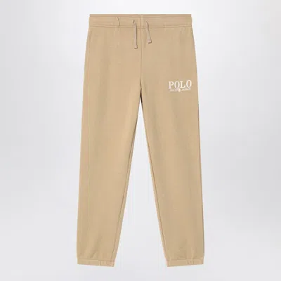Polo Ralph Lauren Logo Embroidery Sweatpants Kids In Beige