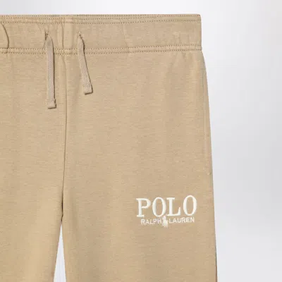 Polo Ralph Lauren Logo Embroidery Sweatpants Kids In Beige