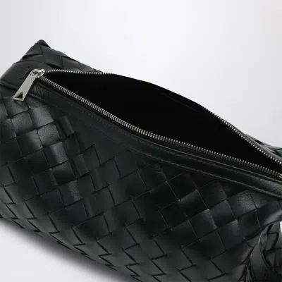 Bottega Veneta Vertical Intrecciato Wallace Black Pouch In Black
